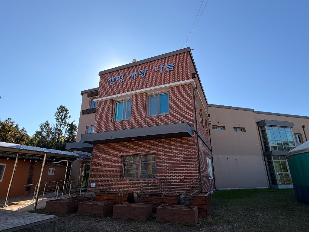 Colorful school hallway and corridor